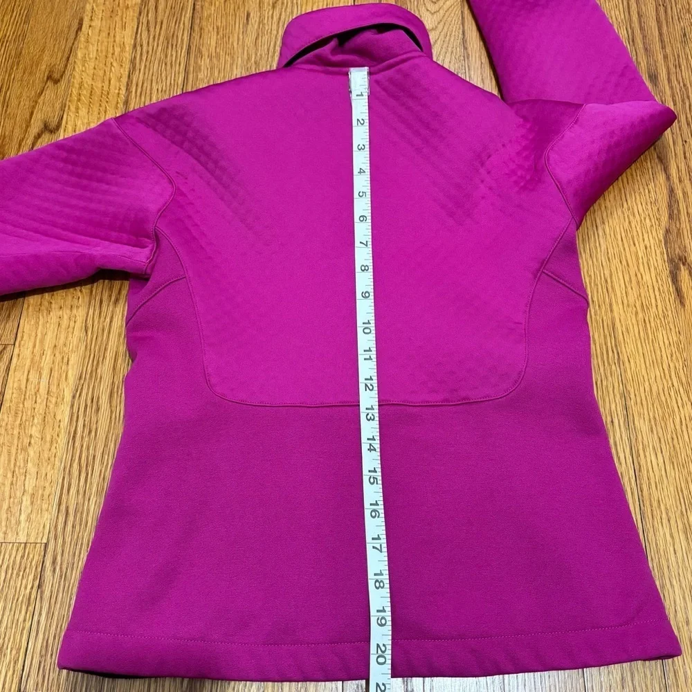 Nike Y2K fuchsia sphere thermal diamond quilted pattern zip up athletic jacket